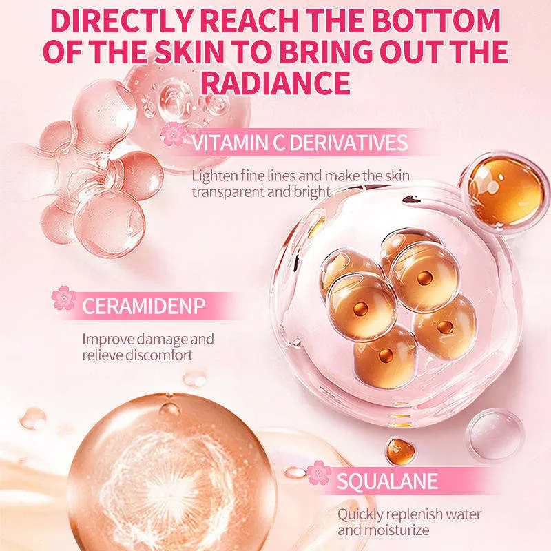 AESTHTANY Sakura Radiance Moisturizing Eight Piece Kit Hydrating Brightening Nourishing Anti Aging Facial Skin Care
