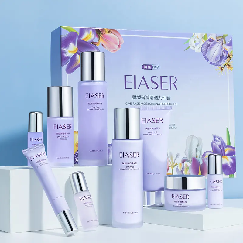 EIASER Luxury Hydration Nine-piece Skincare Water and Oil Balance Organic Skin Care Program Ultimate Face Care
