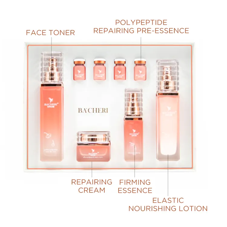 OEM High Quality Private Label Organic Moisturizing Whitening Brightening Vitamin C Skin Care Set for Dark Skin
