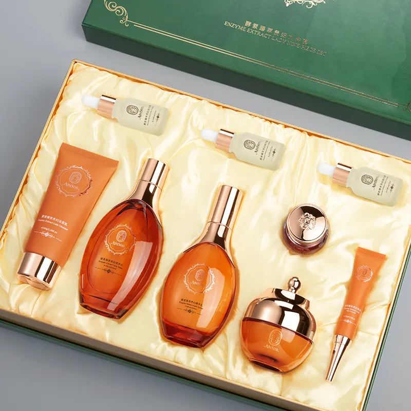 Face Care Kit Cleanser Serum Vitamin E Moisturizing Amino Acid Oil Control Sensitive Skin Care Set Private Brand Customization