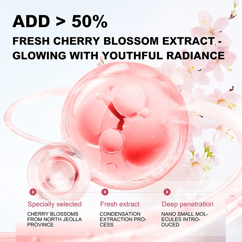 Sakura Hydrating Moisturizing Care Set Peptide Anti-aging Balancing Toner Skin Care Product Skincare Set Face Kits