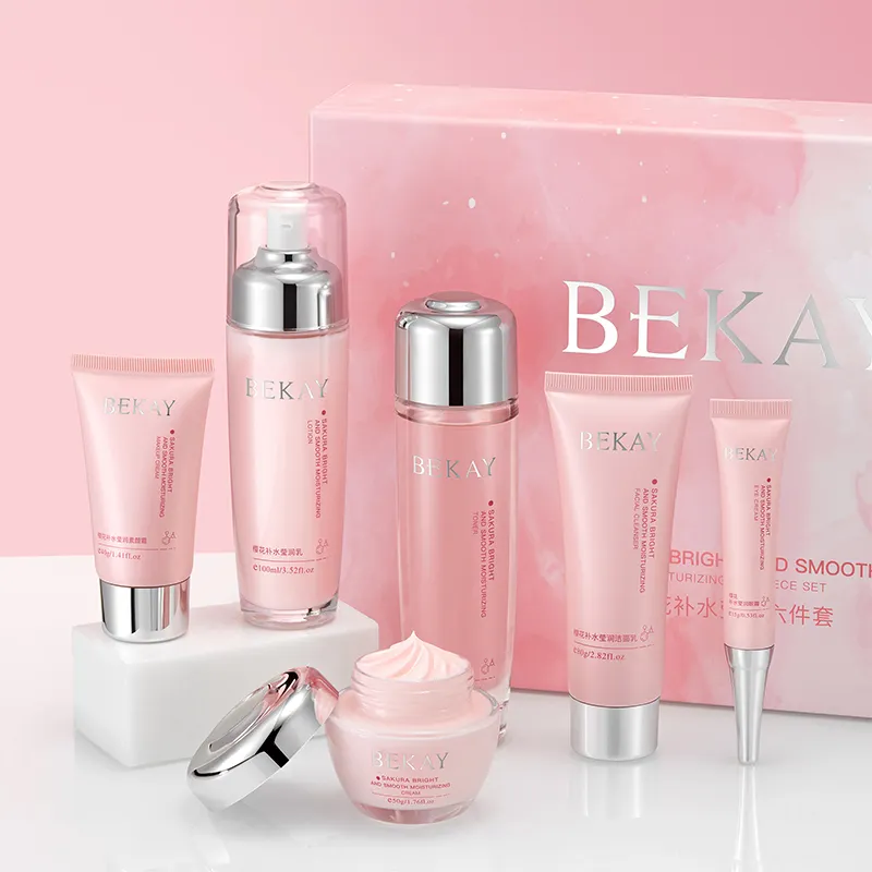 Sakura Hydrating Moisturizing Care Set Peptide Anti-aging Balancing Toner Skin Care Product Skincare Set Face Kits