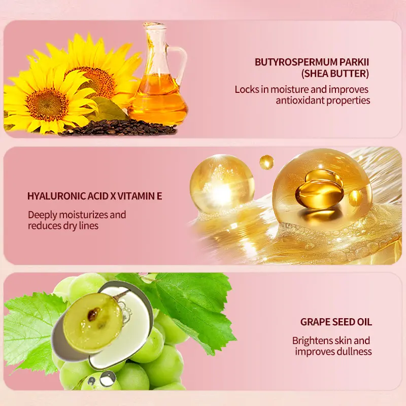 AESTHTANY Organic Nourishing Hydrating Soothing Rose Essential Oil Body Cream Shower Gel Set for Children Whitens Moisturizes