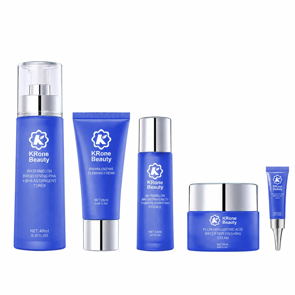 GMPC Factory 10% Niacinamide Watermelon Skincare Set Pore Refining Serum Contract Manufacturing OEM MoCRA Ready