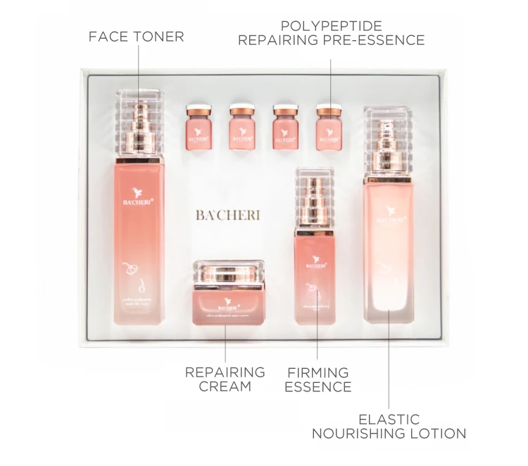 Private Label Skin Care Moisturizing Eight-pieces Sets with Moisturizing and Anti-wrinkle for Skin Care Sakura Beauty Sets