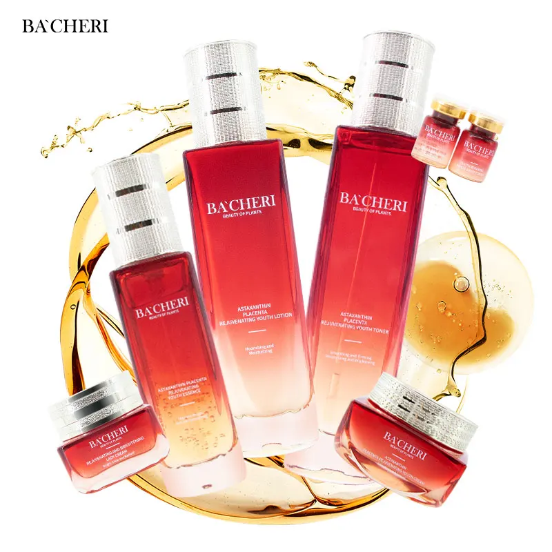 High Quality Private Label Organic Natural Anti Wrinkle Anti Aging Brighten Vitamin C Vitamin E Skin Care Set