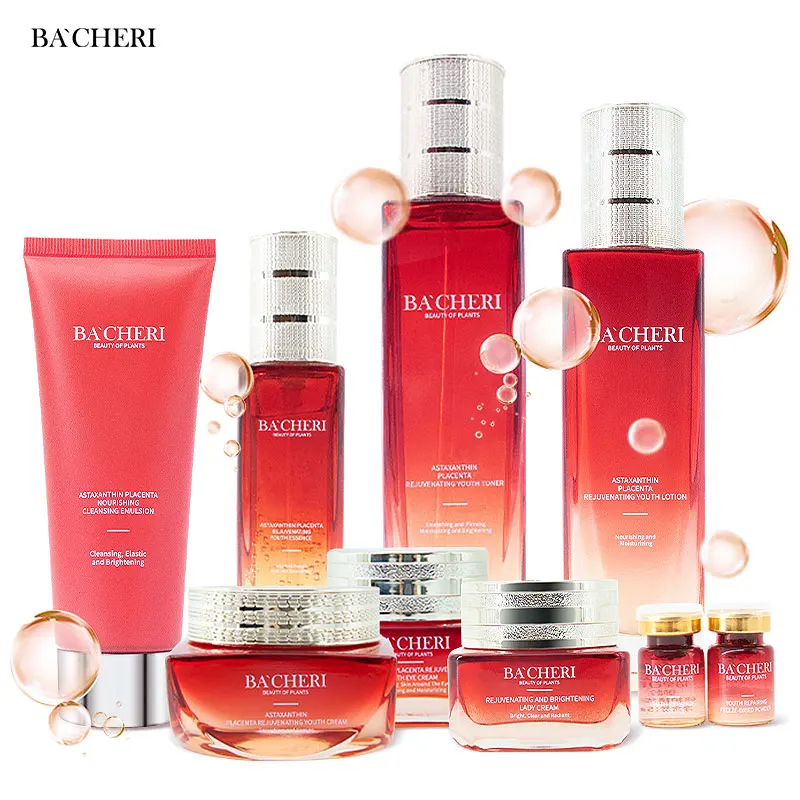 High Quality Private Label Organic Natural Anti Wrinkle Anti Aging Brighten Vitamin C Vitamin E Skin Care Set
