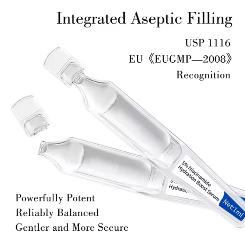 GMPC Factory High Purity 5% Niacinamide Face Liquid Brightening Soothing Serum Travel Size OEM Private Label MoCRA Ready