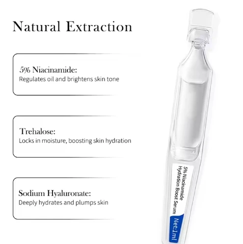 GMPC Factory High Purity 5% Niacinamide Face Liquid Brightening Soothing Serum Travel Size OEM Private Label MoCRA Ready