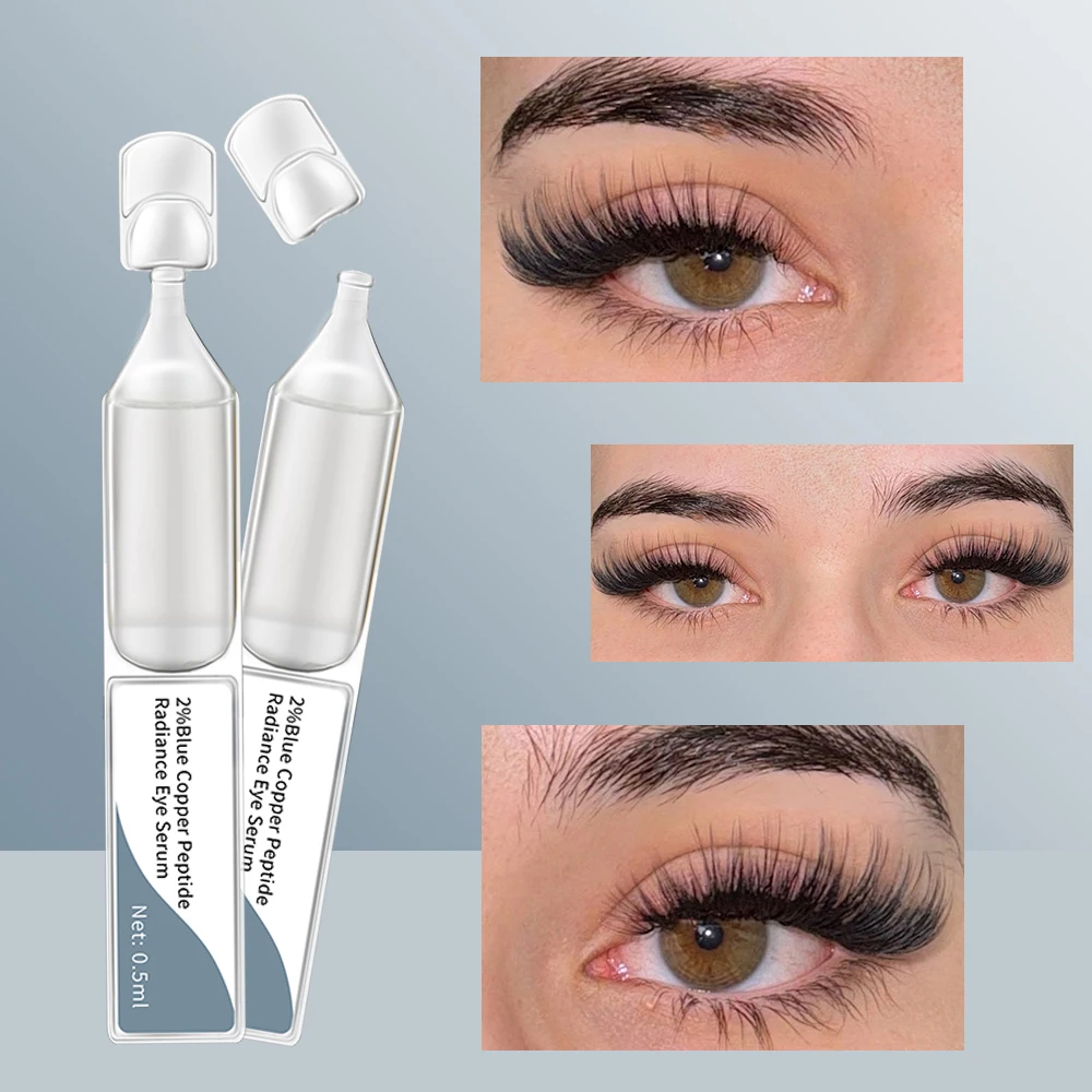 GMPC Factory 2% Blue Copper Peptide Radiance Eye Serum Capsules Age Defying Fine Line Smoothing Even Tone MoCRA Ready