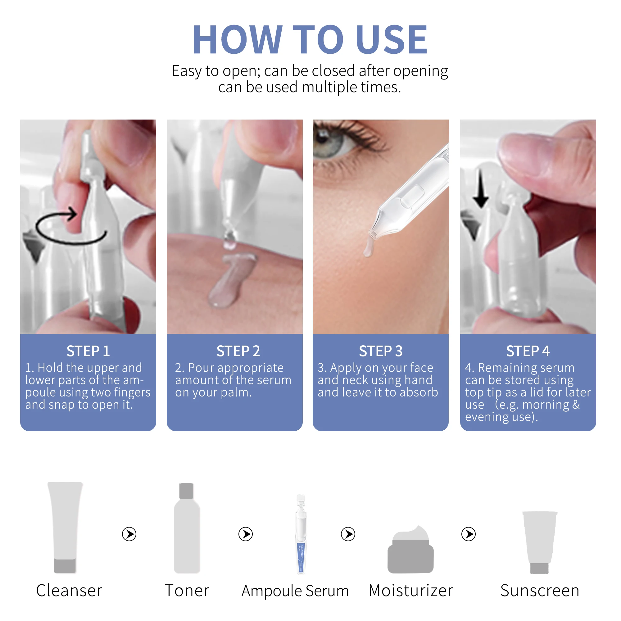 Wholesale Ectoin Skin Barrier Repairing Facial Serum Capsules with Beta-Glucan Calming for Sensitivity or Irritation