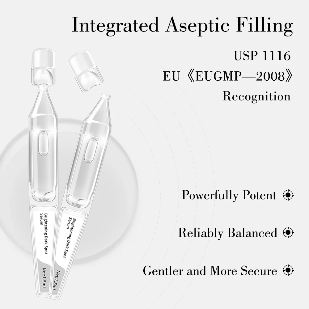 OEM/ODM 2% Tranexamic Acid Brightening Dark Spot Face Serum Tubes with 5% Niacinamide Target Redness and Irritation