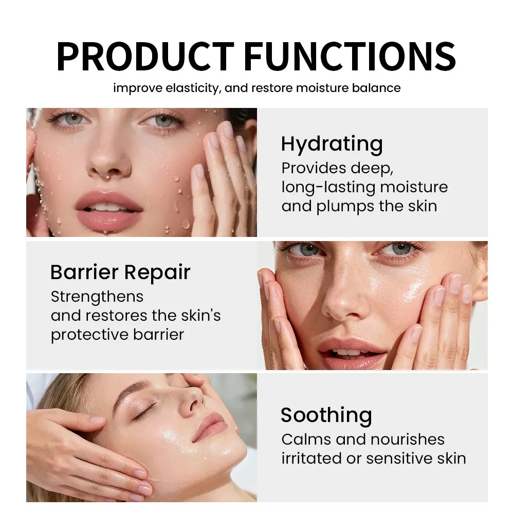 Small Molecule Hyaluronic Acid Liquid Face Serum for Fine Line and Intense Hydration Facial Moisturizer Visibly Plumped Skin