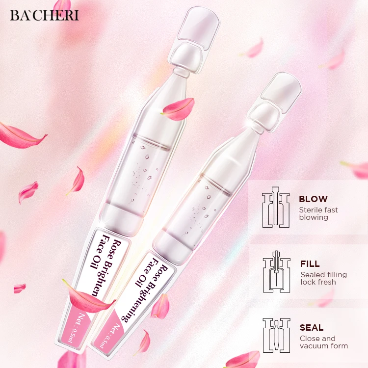 OEM Wholesale Private Label Skin Care Organic Anti Aging Moisturizing Whitening Rose Brightening Skin Repair Ampoule Face Oil
