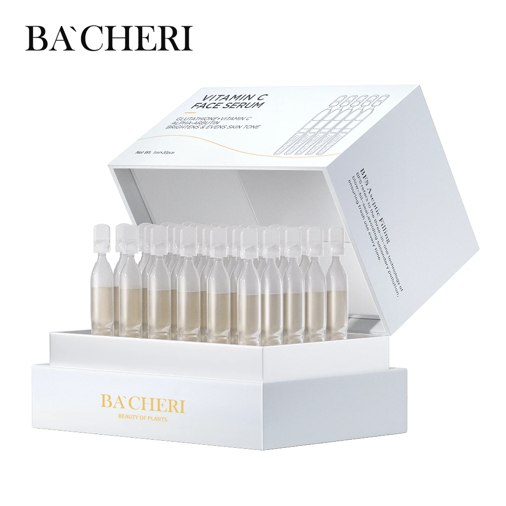 Kongrong OEM Custom BFS Safe Skincare Whitening Brightening Vitamin C Dark Spot Freckle Arbutin Face Care Facial Ampoules Serum