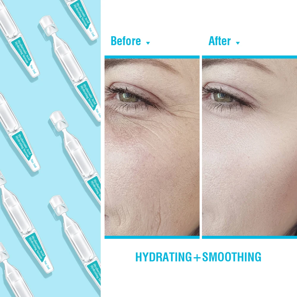 Kangrong Private Label Hyaluronic Acid Anti-Wrinkle Age-Defying Moisturizing Facial Serum OEM Ampoule Customizable Skin Repair