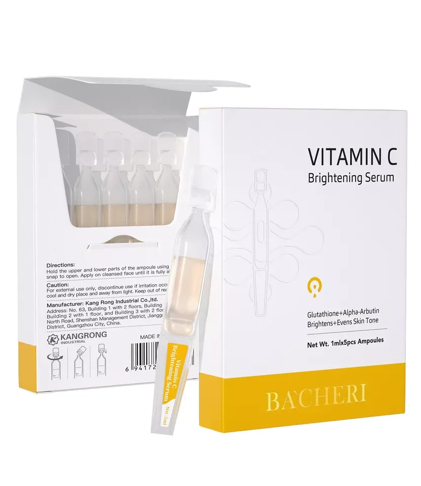 Custom Deep Moisturizing Brightening Whitening Pore Shrinking Dark Spot Skin Care Vitamin C Alpha Arbutin Hyaluronic Acid Liquid