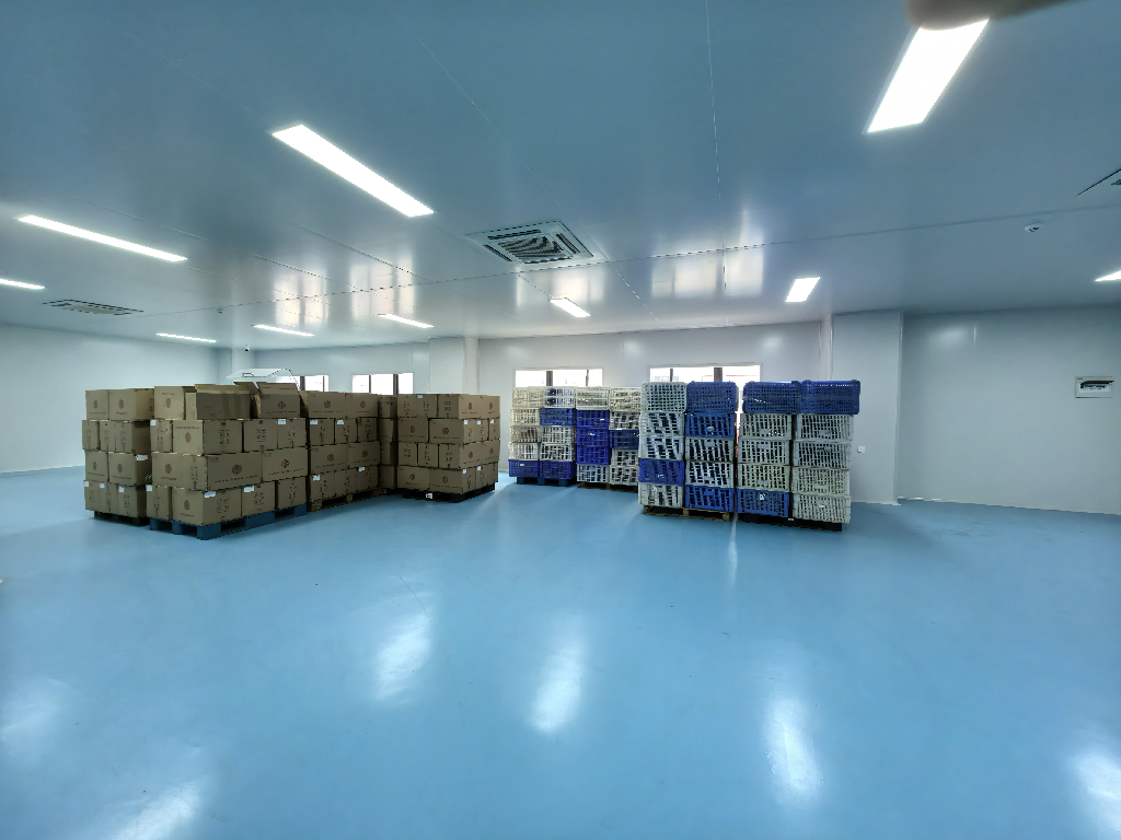Temporary storage room for finished products